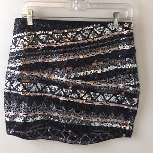 sequin mini skirt CLOSET CLEAROUT- SALE!